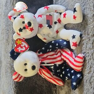 TY Beanie Babies.  Spangle and Glory
